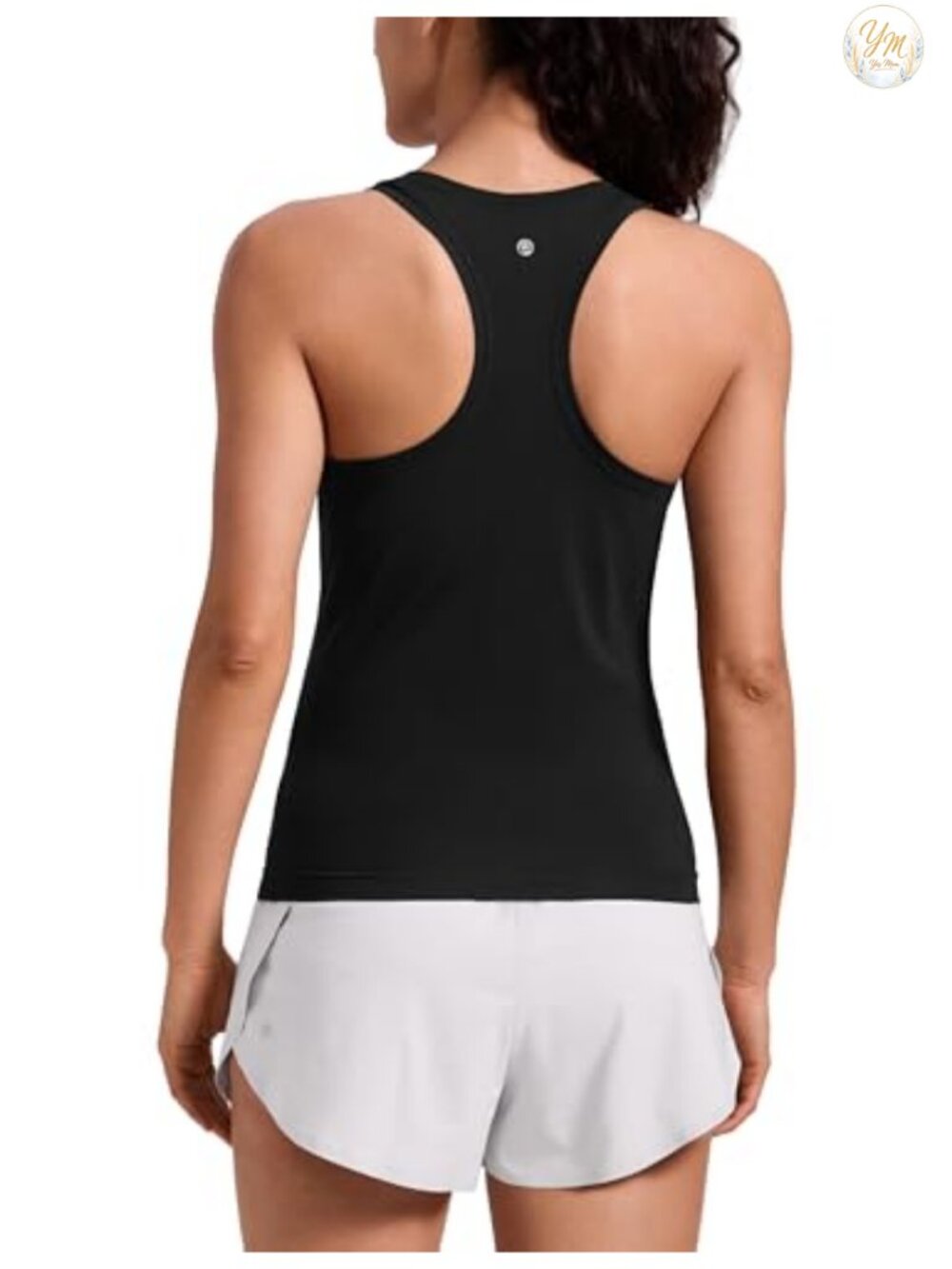 Women's Seamless Scoop Neck Tank Top Racerback Mesh Vents Training